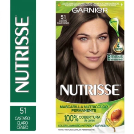 Garnier Nutrisse Kit de Coloracion 51 Castaño Cenizo
