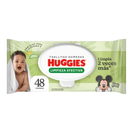 Huggies Toallitas húmedas Limpieza Humectante x 48 Unidades