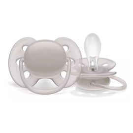 Avent Chupete Ultra Soft Plain 618 (-m) Blanco