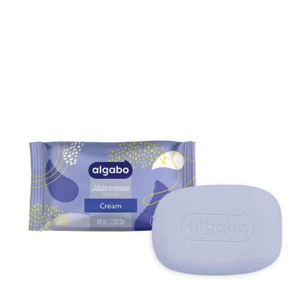 Algabo Jabón en Barra Cremoso Cream x 80 gr