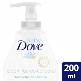 Dove Baby Jabon Liquido Humectación Sensible 200 ml