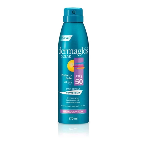 Dermaglos Protector Solar Aerosol Invisible Fps 50 170 ml
