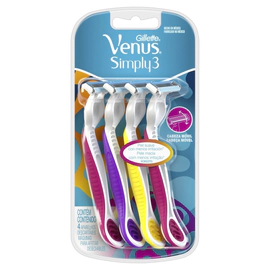 Gillette Máquina Para Afeitar Descartable Venus Simply3 (4 Unidades)