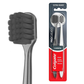Colgate Cepillo de Dientes Pro Cuidado Carbon (2 Unidades)