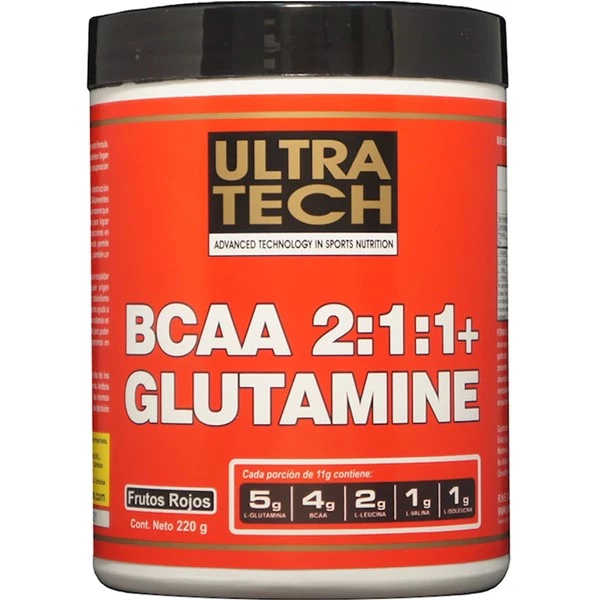 Ultra Tech Suplemento Dietario Bcaa Glutamine x 220 gr