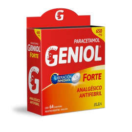 Geniol Forte 650 mg X64un Comprimidos