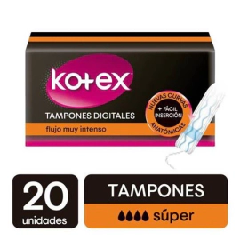 Kotex Tampon Digital Super (20 Unidades)