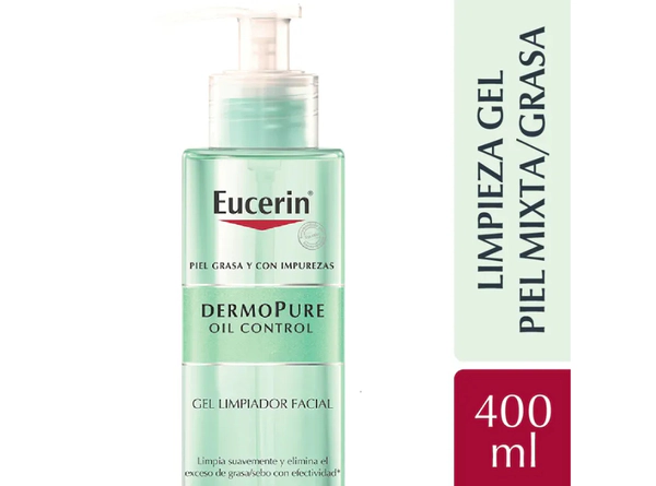 Eucerin Dermopure Oil Control Gel Limpiador 400 Ml
