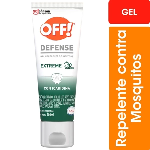Off Repelente Defense Extreme en Gel 100 ml