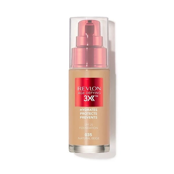 Base Líquida Revlon Age Defying 3X | Color Natural Beige