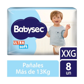 Babysec Pañales Ultrasoft Xxg (8 Unidades)