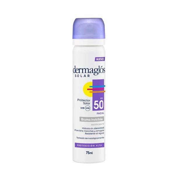 Protector Solar Dermaglós Facial Fps 50 bruma Spray 75 ml