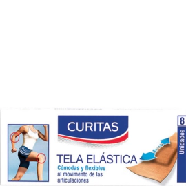 Curitas Apósitos Adhesivos Tela Elástica x 8 un