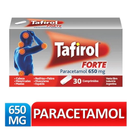 Tafirol Paracetamol 650 Mg X 30 Comprimidos
