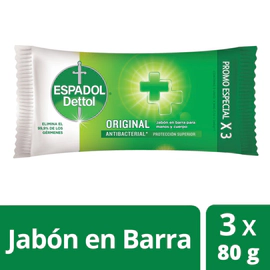 Espadol Jabón Original 80 gr (3 Unidades)