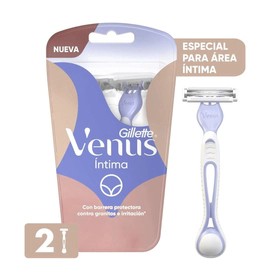 Gillette Maquina Desechable Venus Intima Mujer (2 Unidades)