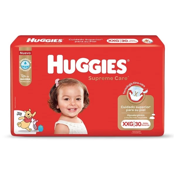 Pañales Huggies Supreme Care Jumbo Xxg
