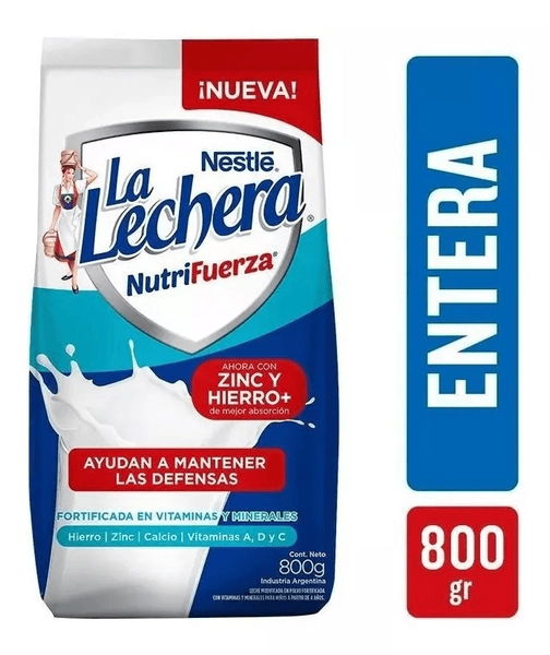 La Lechera Nutrifuerza Nestle Leche En Polvo Pack 800g