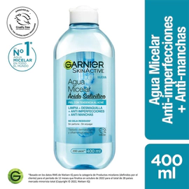 Garnier Agua Micelar Anti Imperfecciones Skin Active 400 ml