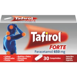 Tafirol Forte 650mg paracetamol x 30 comprimidos
