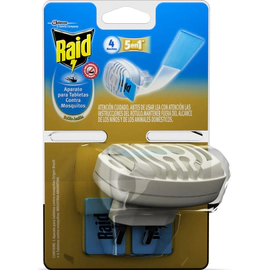 Raid Aparato Para Tabletas Doble Acción + 4 tabletas Contra Mosquitos