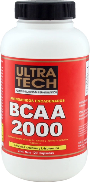 Ultra Tech Suplemento Dietario Bcaa 2000 x 120 un