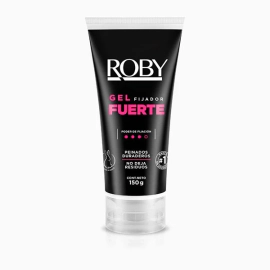Gel Fijador Fuerte Para Cabello Con Aloe Roby Pomo x 150 Gr