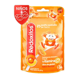 Redoxitos Gomitas Masticables Sabor Naranja (25 Unidades)