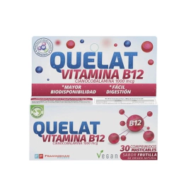 Quelat Vitamina B 12 (30 Comprimidos Masticables)