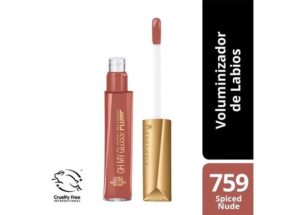Brillo Labial Rimmel London Oh My Gloss Tono 759 Spiced Nude