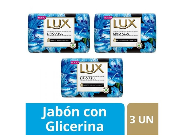 Jabón De Tocador Lux Lirio Azul X125G X3Un