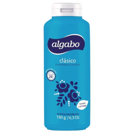 Algabo Control Polvo Desodorante Talq. Celeste 180g