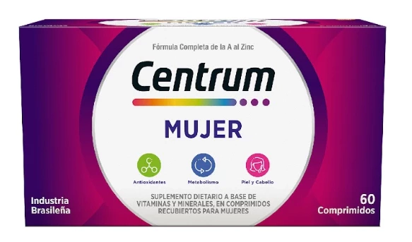 Centrum Suplemento Dietario Mujer Multivitamínico 60 cmp