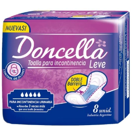 Doncella Toallitas Para Incontinencia Leve (8 U)