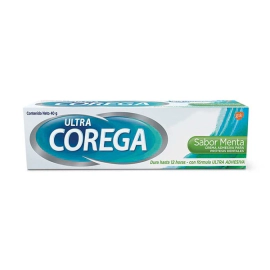 Corega Adhesivo Para Prótesis Dentales Crema Ultra Menta 40 gr