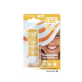 Ewe Protector Labial Con Filtro Solar Fps 30 tamaño 5 gr