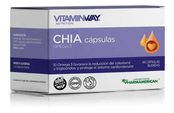 Vitaminway Chía Omega3 X 60 Cápsulas