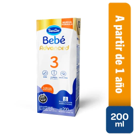 Sancor Bebe Fórmula Láctea Advanced 3 x 200 ml
