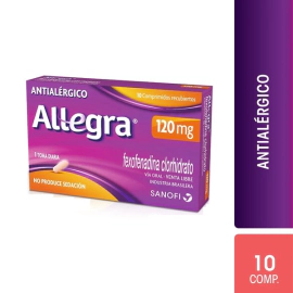 Allegra 120 mg Comprimidos Recubiertos X10