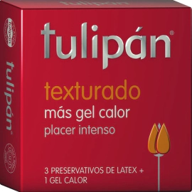 Tulipán Preservativo de Látex Texturado x 3 un