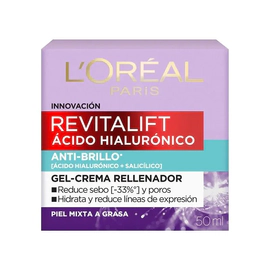 Gel Crema L´Oréal Paris Revitalift Ácido Hialurónico X 50 Ml