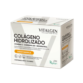 Vitalgen Colageno Hidrolizado Sabor Naranja 12 gr (15 Sobres)