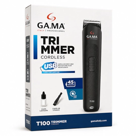 Gama T100 Trimer Inalambrico Recargable Usb Color Negro