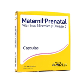Maternil Suplemento Dietario Prenatal 64 cápsulas