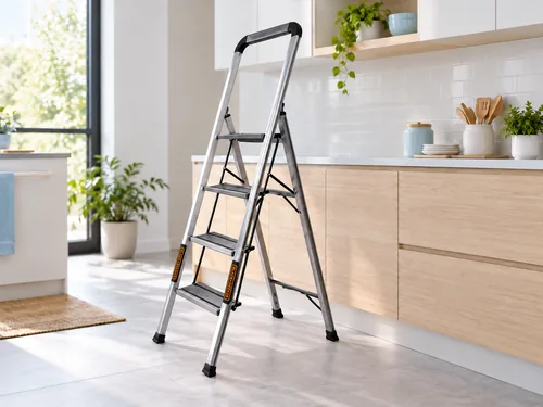 Escalera doméstica BLACK+DECKER en una cocina
