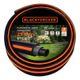 Manguera Riego Black + Decker 1 25m Reforzada Pvc Virgen Negro/naranja
