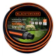 Manguera Riego Black + Decker 1/2 50m Reforzada Pvc Virgen Negro/naranja