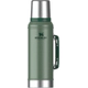 Termo Stanley Verde Clasico 950 Ml Con Manija Y Tapon Cebador