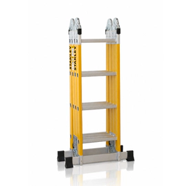 Escalera Articulada Dieléctrica Stanley 16 Escalones 4x4 150 Kg