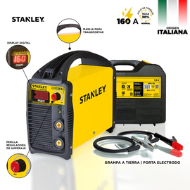 Soldadora Inverter Stanley 160 Amp Sirio 170 Origen Italia Con Maletin